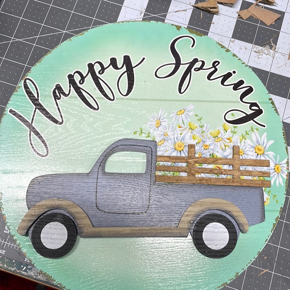 Happy spring sign